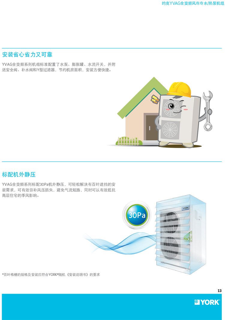 約克全變頻風(fēng)冷熱泵機(jī)組